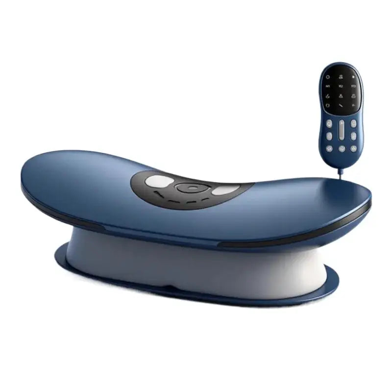 Simples Market electric lumbar traction device, blue inflatable back stretcher with remote control