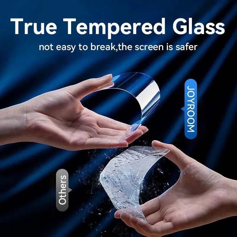 Joyroom HD Glass Screen Protector For iPhone 17 16 15 Pro Max Full Coverage Tempered Glass With Clear Touch
