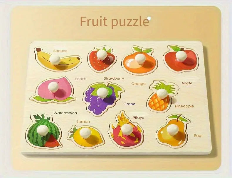 Montessori Geometry Puzzle Board for Beginners Handheld Shape Matching Educational Toy for Early Learning
