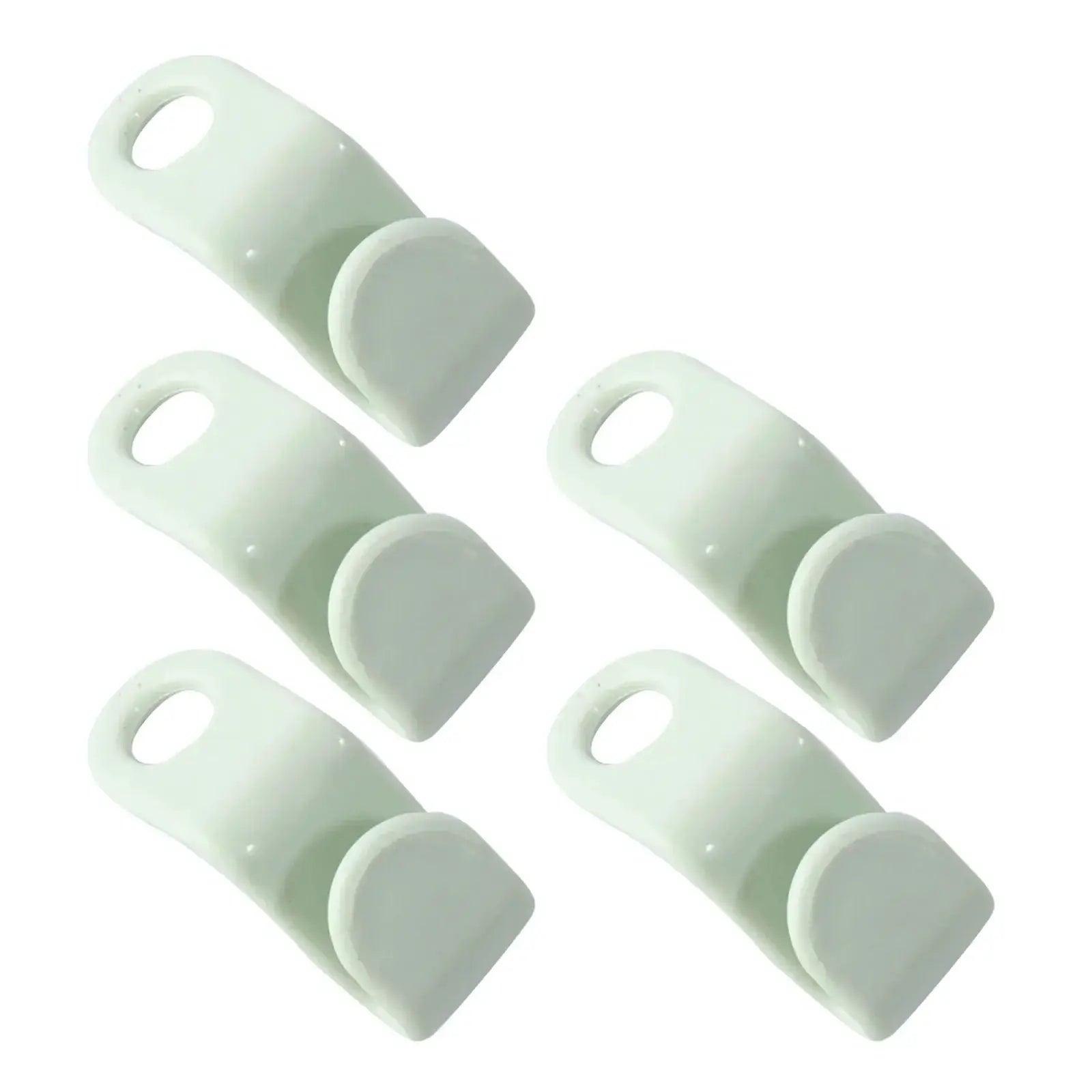 Simples Market mini white plastic hanger connectors for cascading wardrobe organizers; set of 6