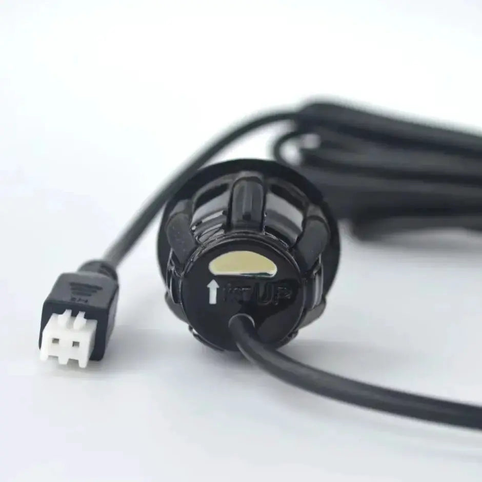 Simples Market ultrasonic parking sensor, 22mm, black housing with white 4-pin connector