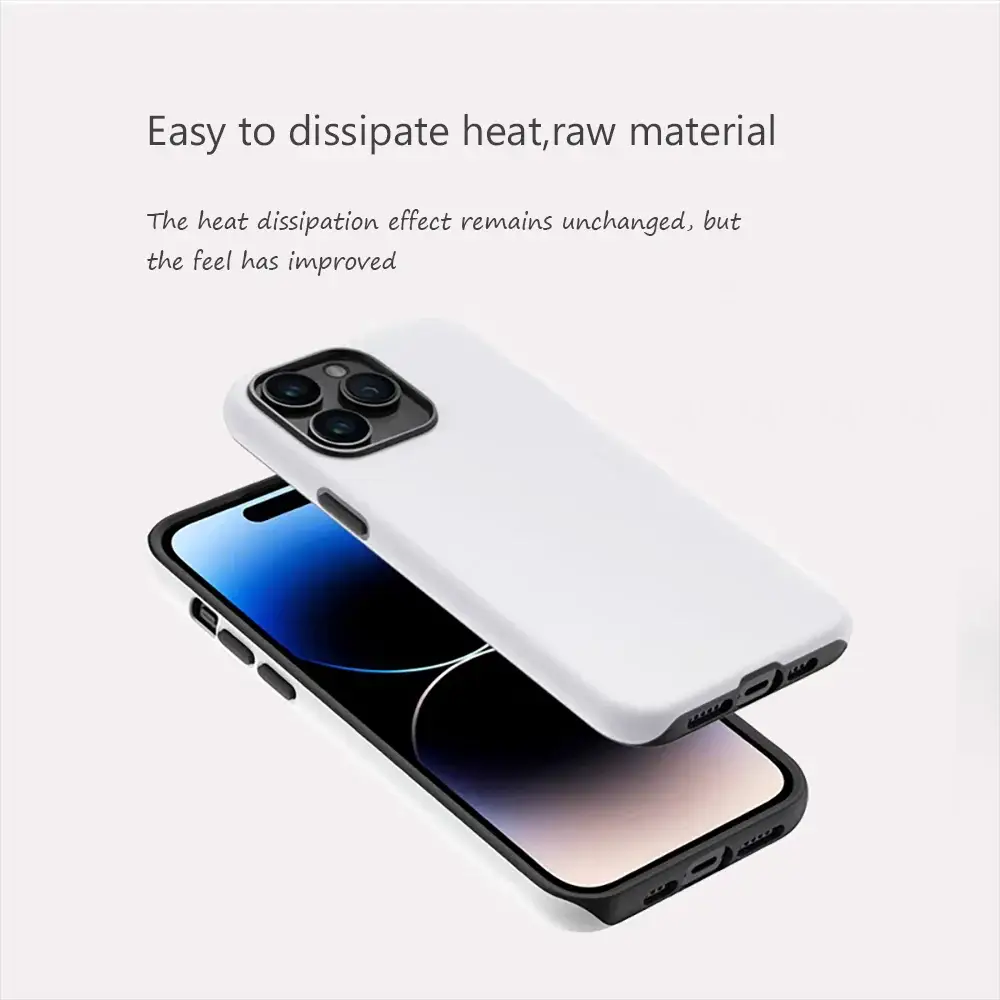iPhone case, white glossy two-piece magnetic 2-in-1 shell for multiple iPhone models