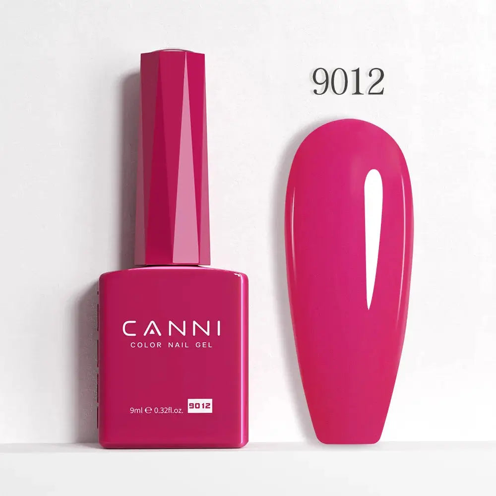 Canni Hema Free Nail Gel Polish Christmas Red Collection Semi Permanent 9ml Long Lasting Shine