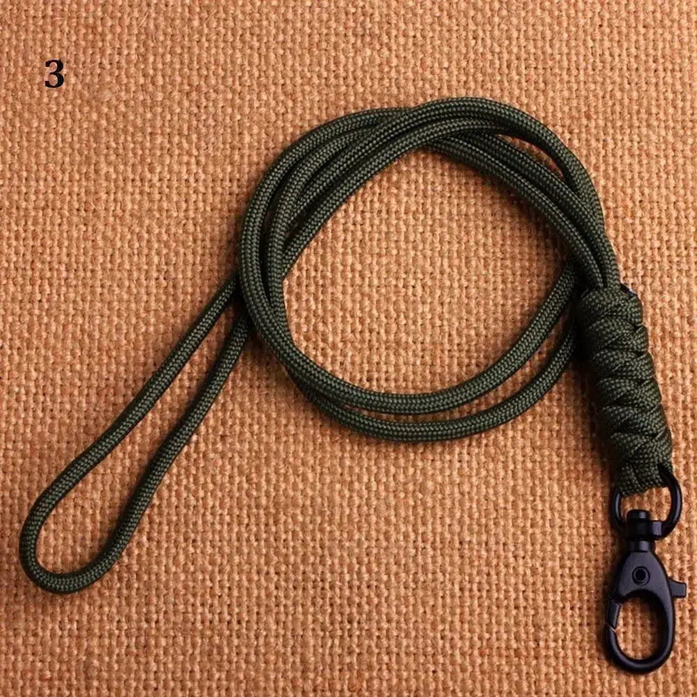 Paracord Keychain Lanyard With Rotatable Buckle High Strength Parachute Cord For Survival Backpack And Key Ring
