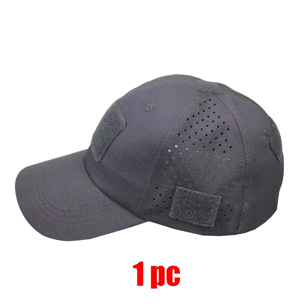 Mens Camouflage Baseball Cap Breathable Sun Protection Hat For Outdoor Sports Hunting Hiking Camping Beach Fishing