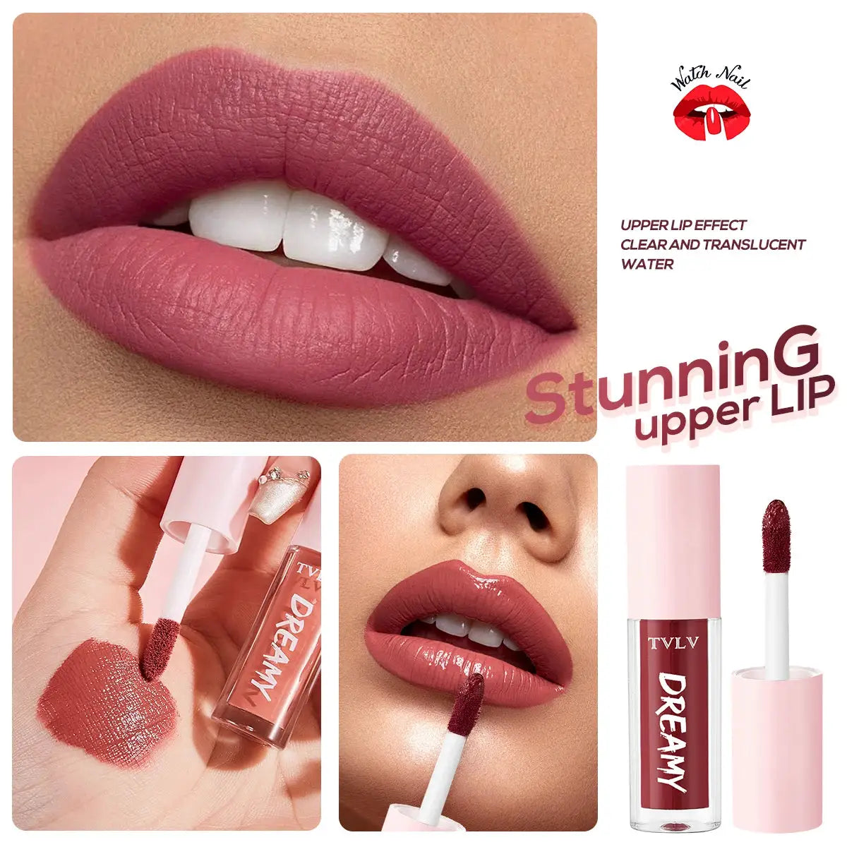 LumiLuxe Velvet Kiss 10 Piece Lip Gloss Lipstick Set Waterproof Long Lasting Moisturizing Valentines Day Gift