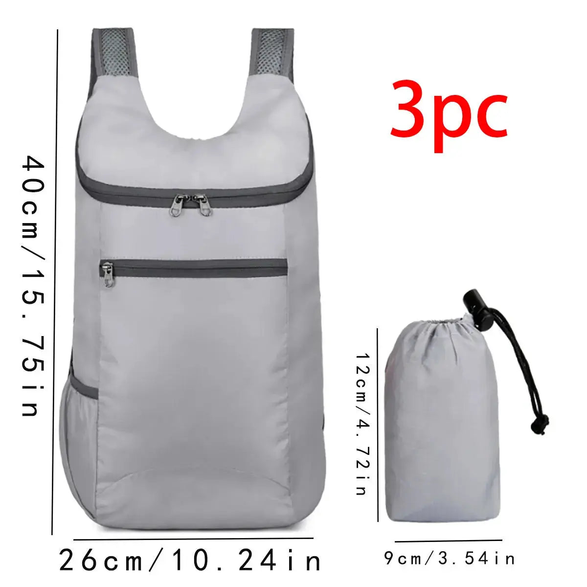 VoyagePro Weekend Travel Bag Foldable Waterproof Tear Resistant Backpack With Large Capacity