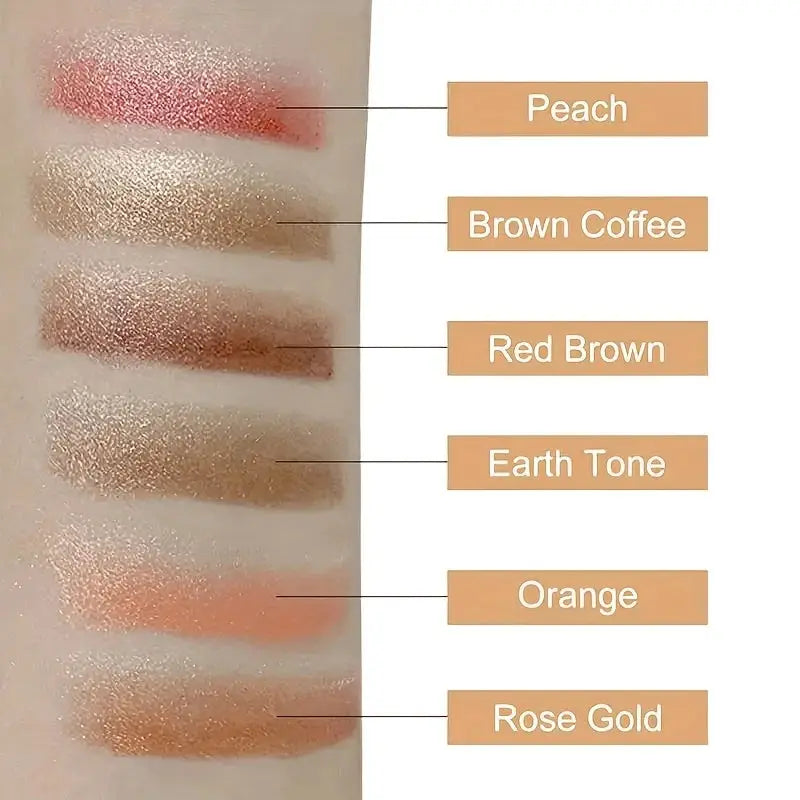 Two Color Gradient Eye Shadow Stick by Simples Market with six shimmering shade swatches