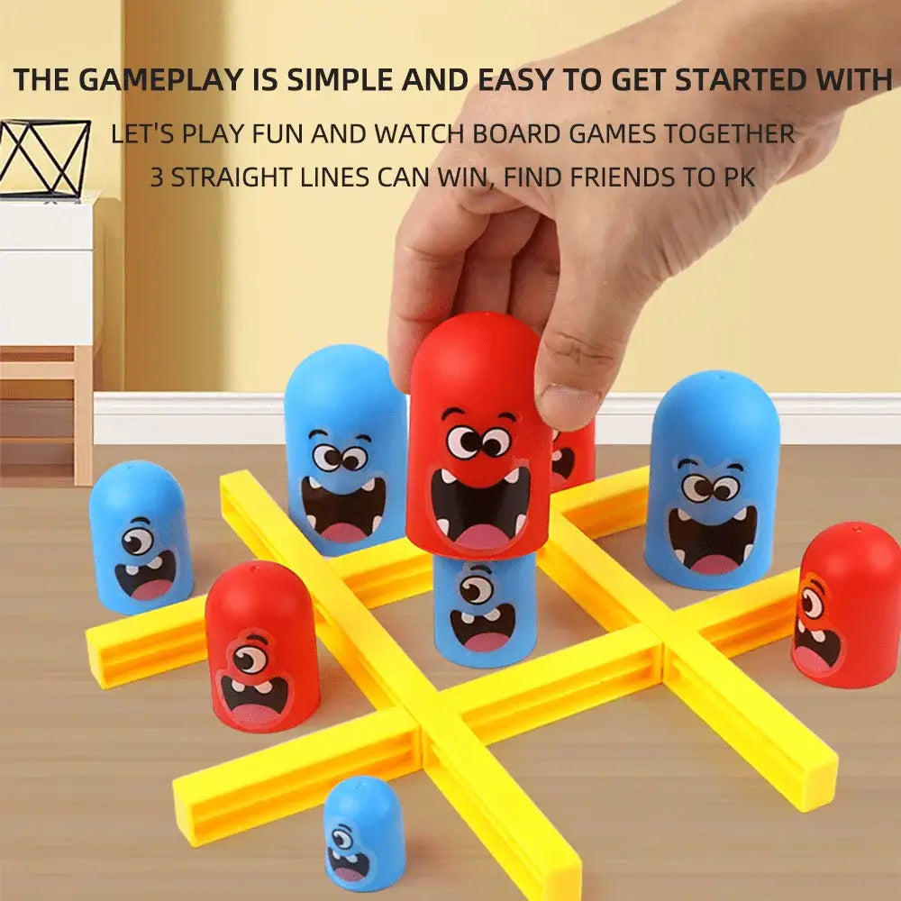 Tic Tac Toe Board Game For Kids And Adults Interactive Multiplayer Party Toy Family Friendly