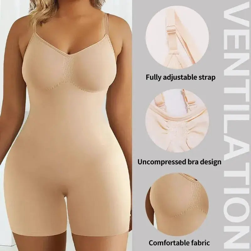 SilhouettePro Seamless High Waist Shapewear Bodysuit For Women Tummy Control Flat Belly Silhouette