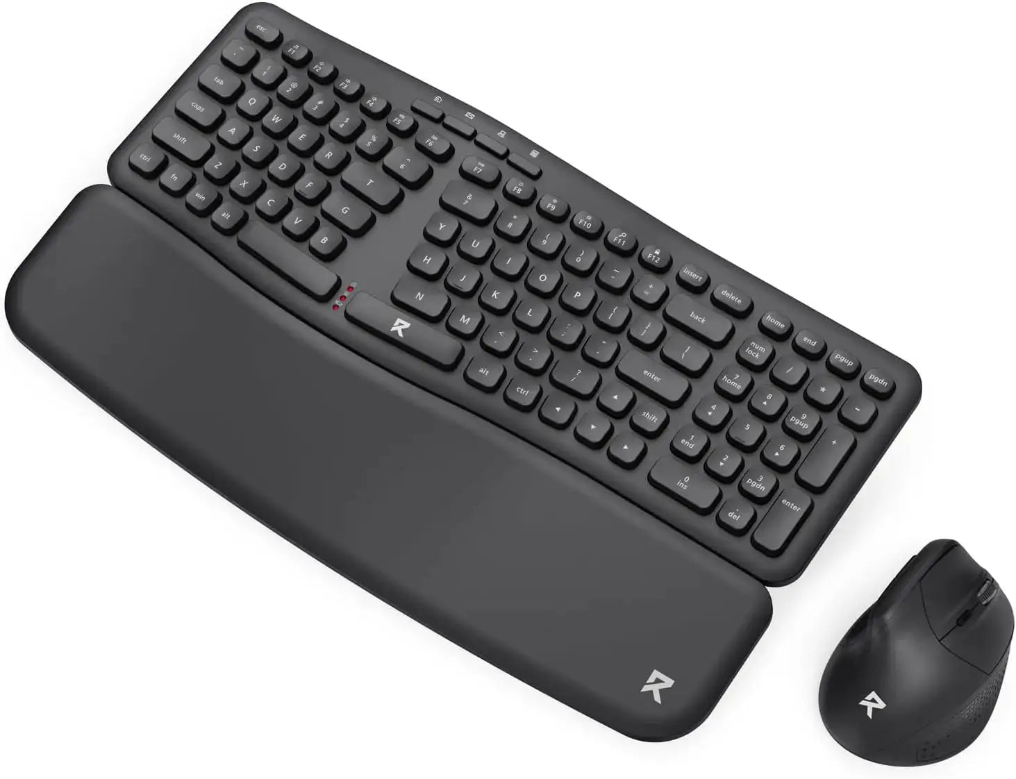 Redragon BS7162 wireless keyboard and mouse set, black, 108-key low-profile membrane keyboard, 2.4GHz wireless