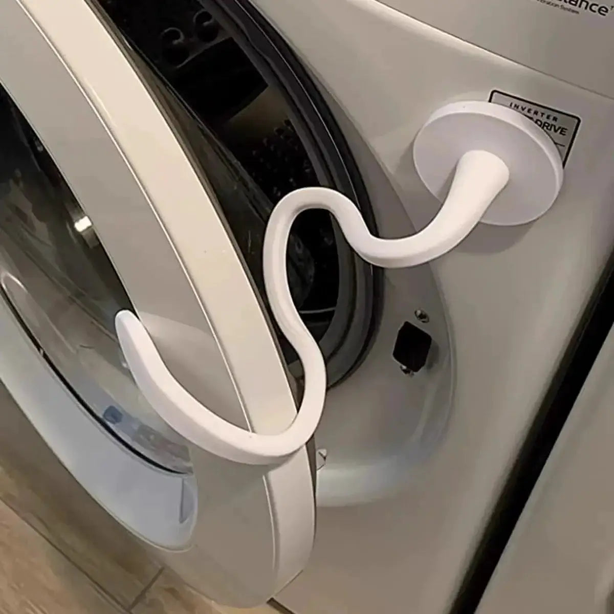 HOMEFISH Flexible Silicone Washer And Dryer Door Prop Easy To Use Bendable Sturdy Stopper For Odor Free Appliances