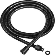 Black SUS 304 Stainless Steel Flexible Shower Hose 1.5M 2M Long Water Extension For Bathroom
