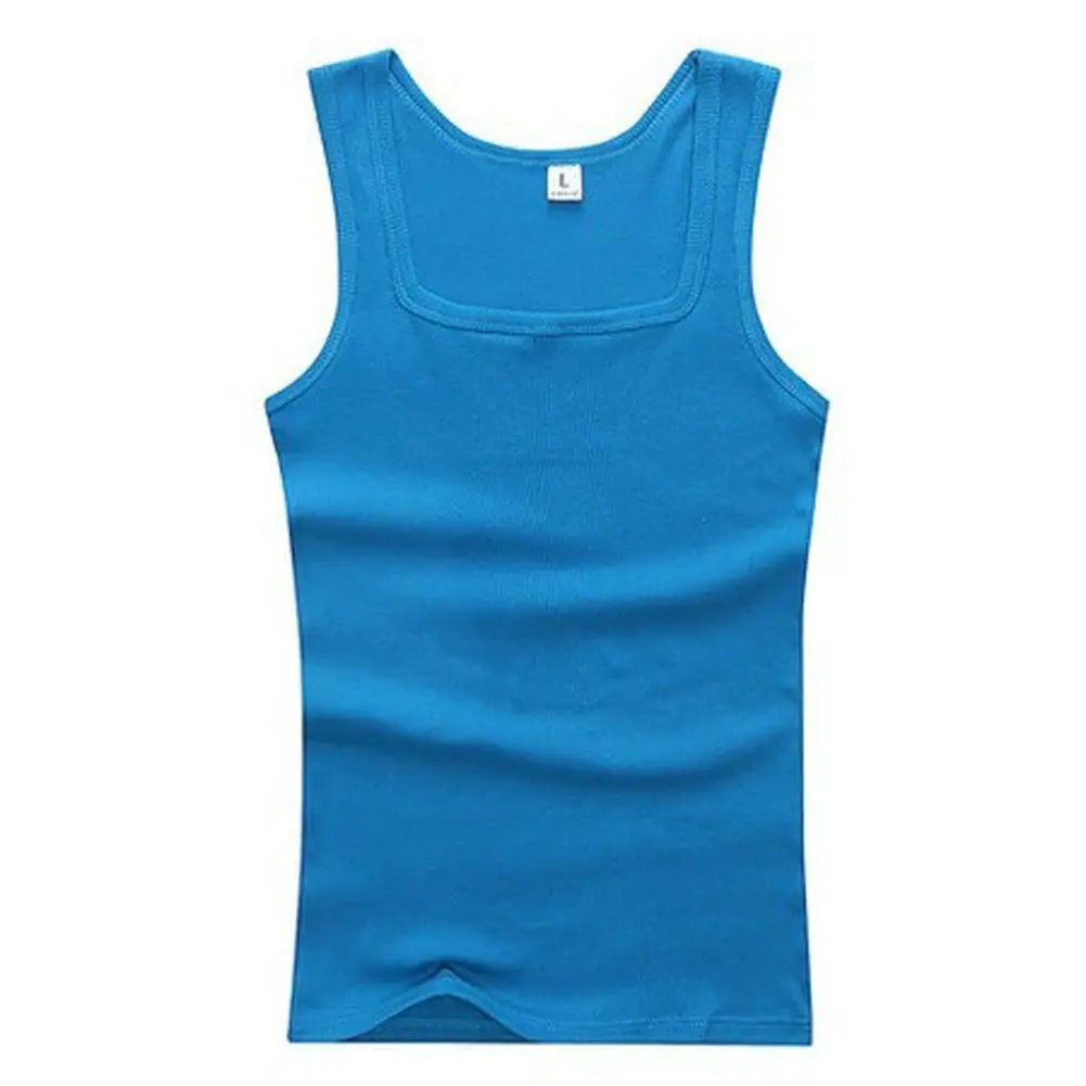 2024 Mens Pure Cotton Tight Tank Tops For Casual Sports Quick Drying Sleeveless Bodybuilding