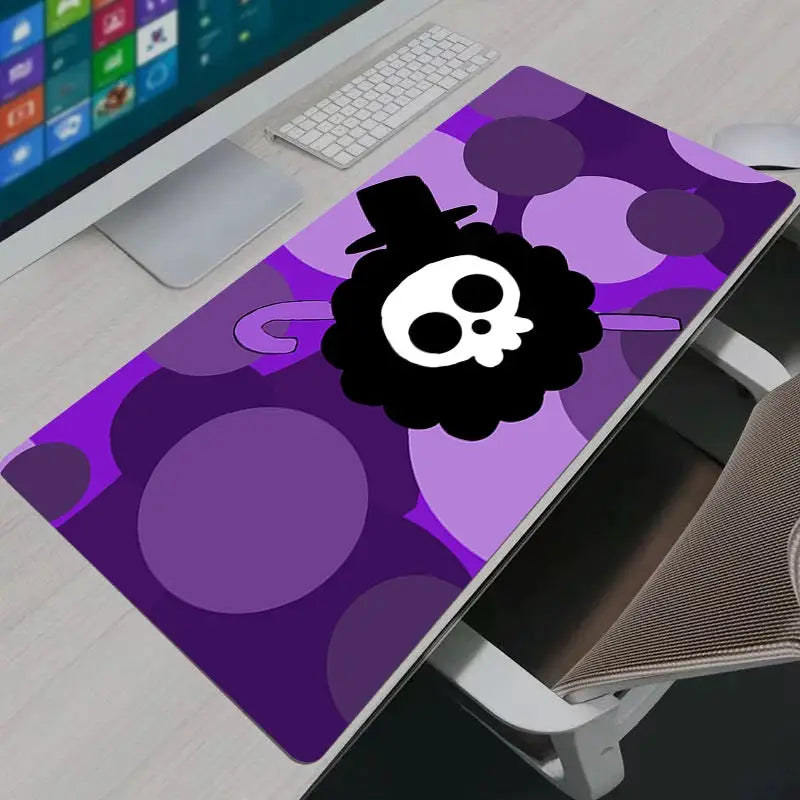 XXL Gaming Mouse Pad HD Non Slip Keyboard And Mouse Mat For LOL One Piece Brook Design PC Desk Pad