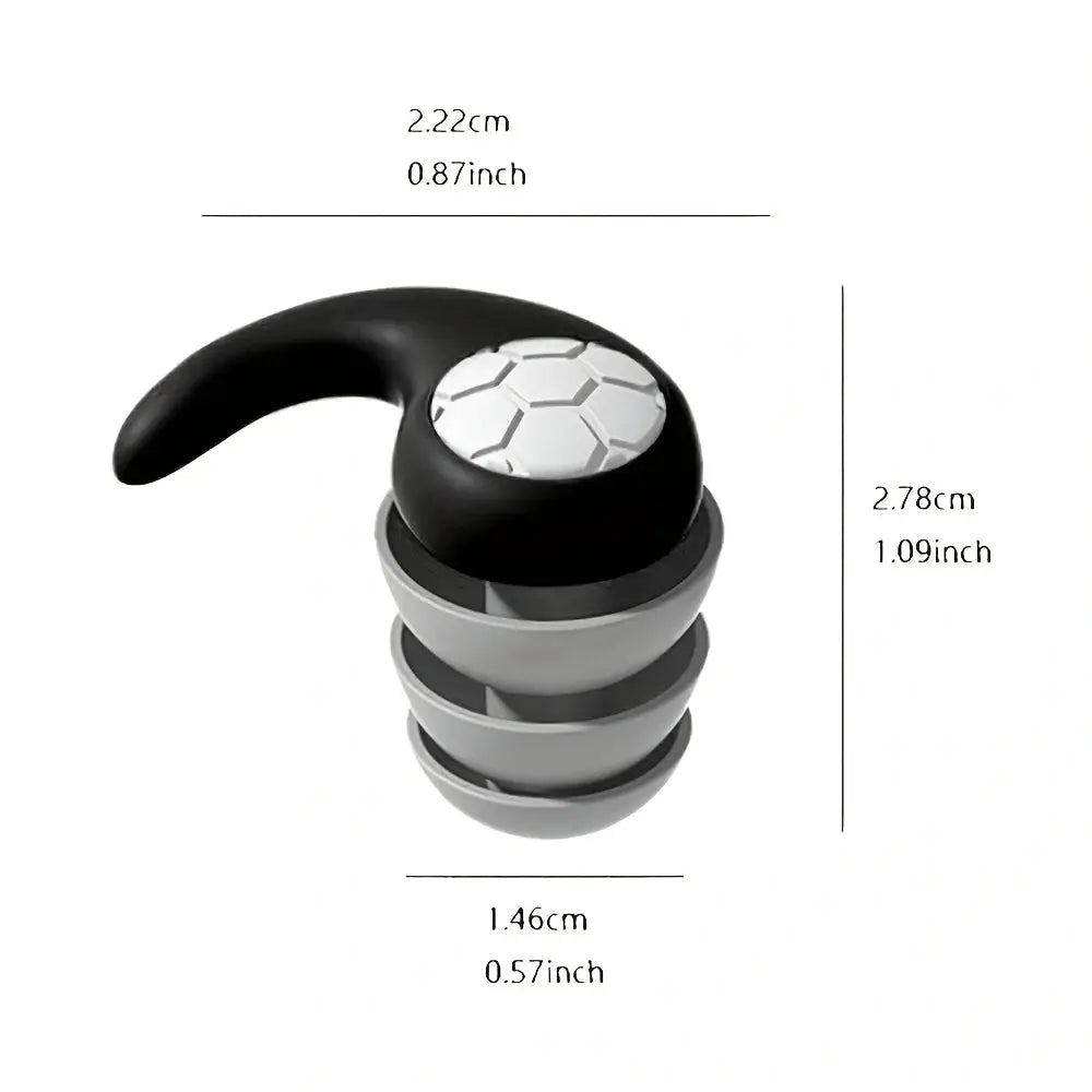 Silicone Noise Cancelling Earplugs Three Layer Noise Filter for Sleep and Swimming Waterproof