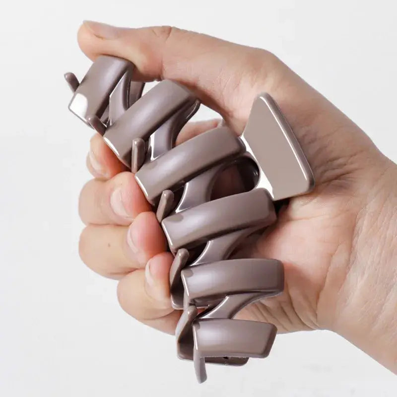 LuxeLocks Cross Matte Large Hair Claw Clips 2 Or 4 Pack For Secure Hold Women Fashion Hair Accessories