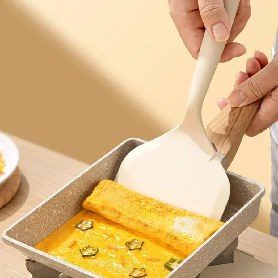 Silicone Heat Resistant Spatula Food Grade Nonstick Kitchen Tool For Frying Pan Griddle Pancake Sushi Steak Fish