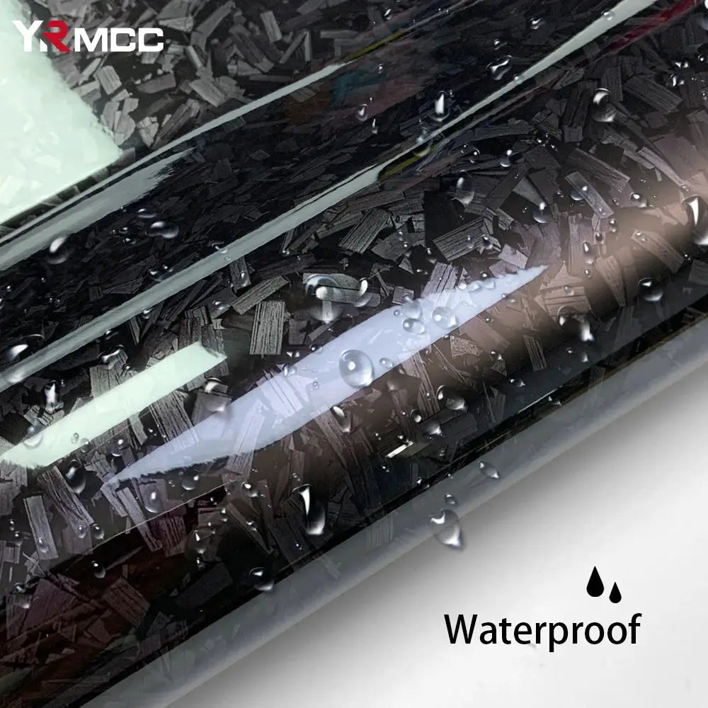 Carbon fiber film glossy black car wrap by Simples Market, self-adhesive, waterproof