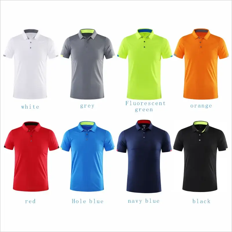 Simples Market men's quick-dry short-sleeve polo shirt, breathable golf jersey, 8-color assortment