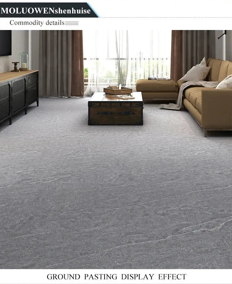 Simples Market 40cm gray PVC floor tile sticker, self-adhesive and waterproof, for bathroom or kitchen