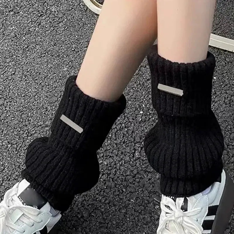 NovaWear Womens Knitted Leg Warmers 2 Pairs Acrylic Material Flexible Length For Cozy Autumn Winter Coverage