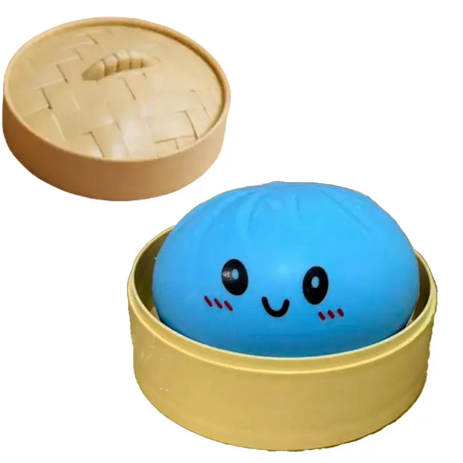 Dumpling Squishies Cute Colorful Bun Toy Slow Rising Stress Relief Fidget for Kids and Adults Anti Anxiety Gift