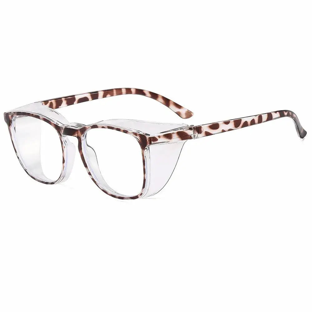 ClearView Safety Glasses With Anti Fog Blue Light Blocking Scratch Resistant Square Frame For Men And Women Nurses