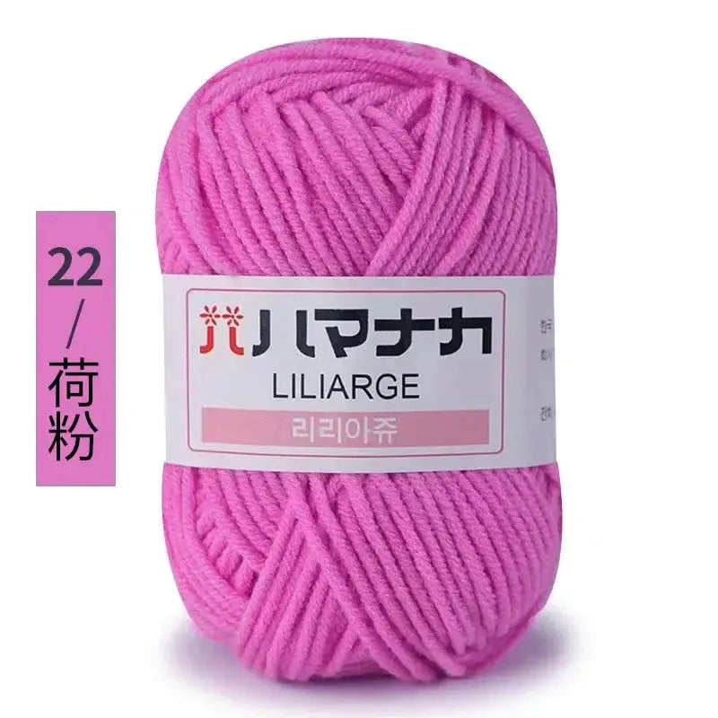 Milk Sweet Soft Cotton Baby Yarn Bamboo Blend Velvet Thick Wool For Hand Knitting And Crochet DIY Sweaters