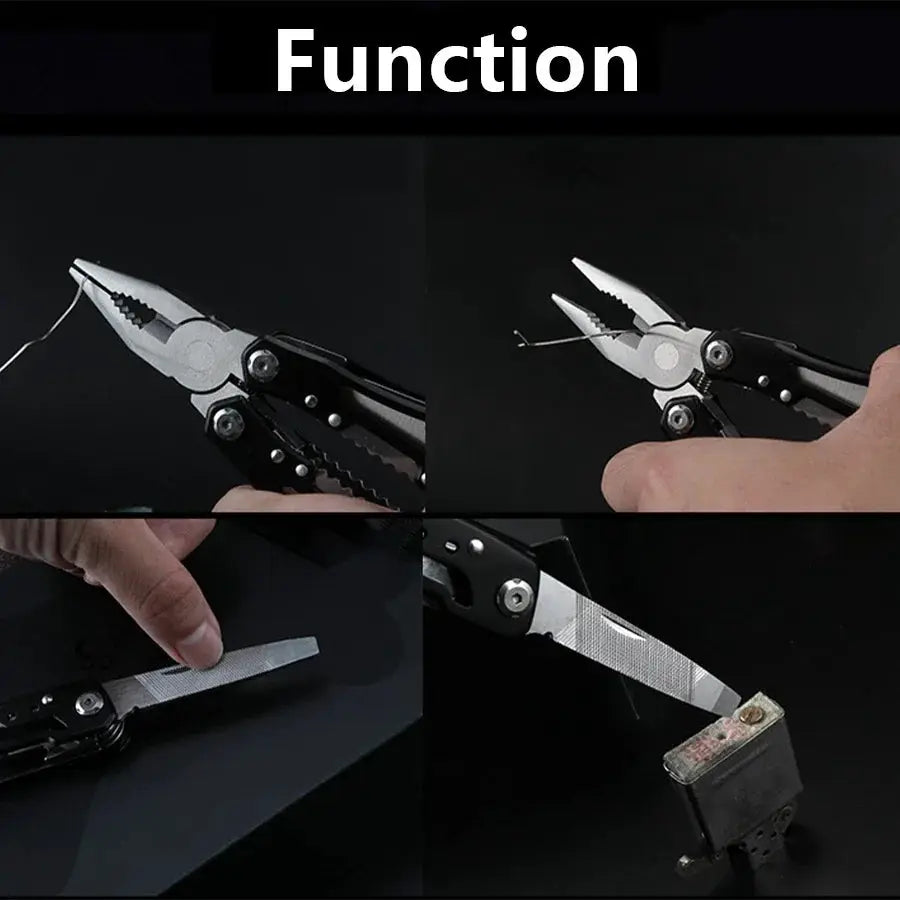 Camping Multitool Stainless Steel Portable Folding Knife Pliers Outdoor Emergency Survival Gear Multifunction Tools Hiking