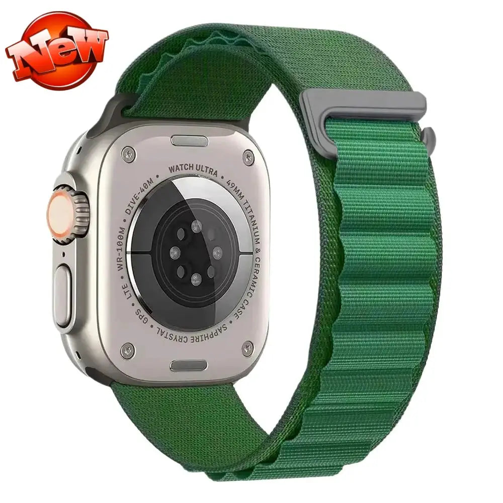 Alpine Loop Band for Apple Watch Ultra 49mm 11 10 9 8 7 46mm 42mm 45mm 41mm Nylon Wristband iWatch Series 6 5 4 SE 44 40mm Strap