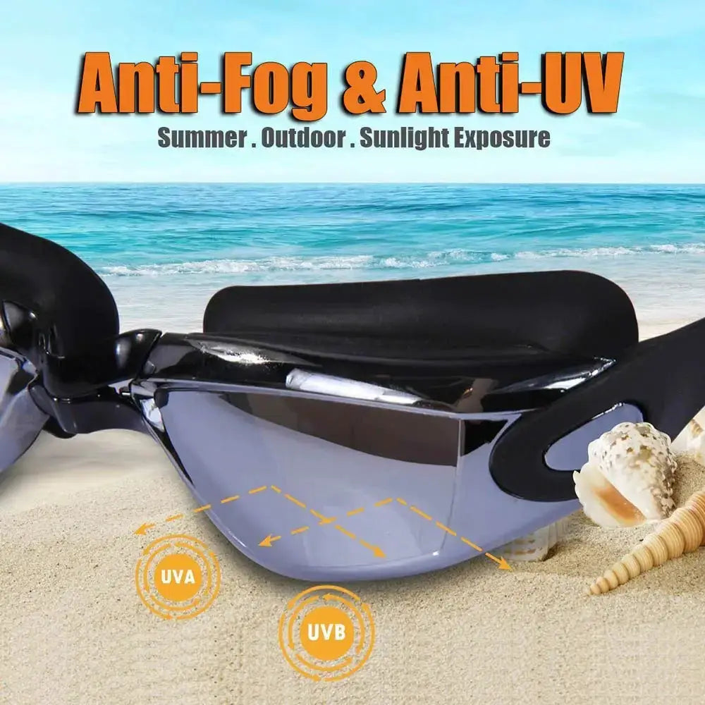 JSJM Professional Anti Fog Adult Swimming Goggles Waterproof Adjustable Silicone Strap For Men And Women