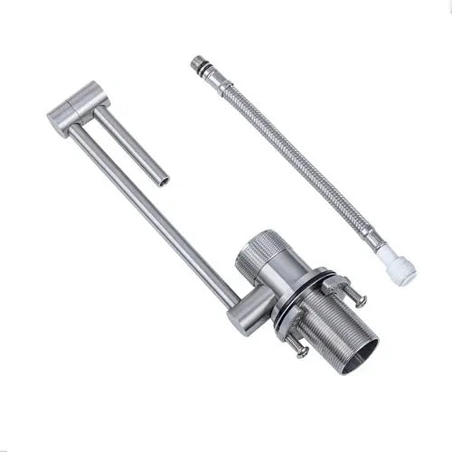 2-piece stainless steel concealed kitchen sink faucet kit with pull-out hose