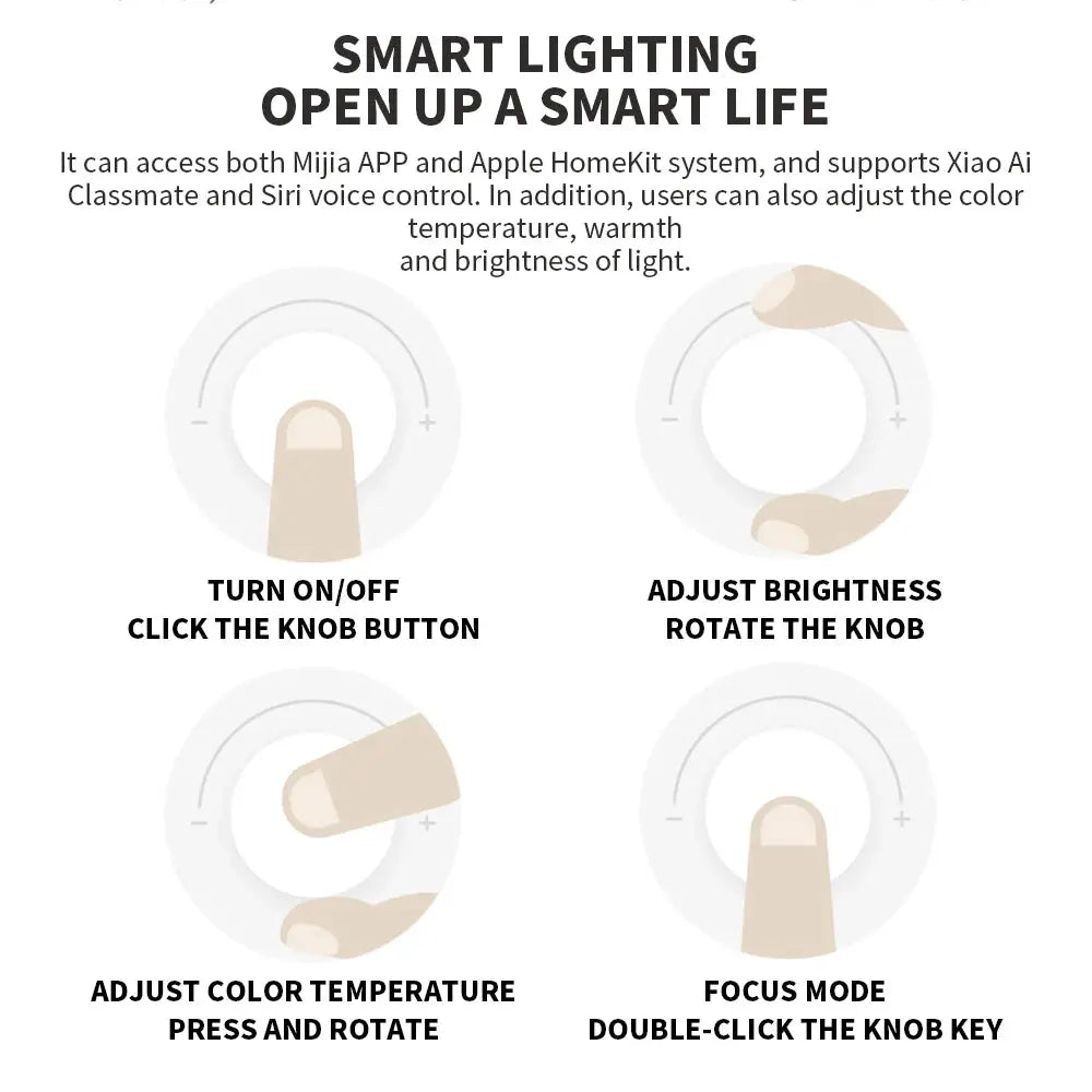 MIJIA Table Lamp 1S Enhanced Ra95 by Simples Market; foldable eye protection desk lamp with voice control.