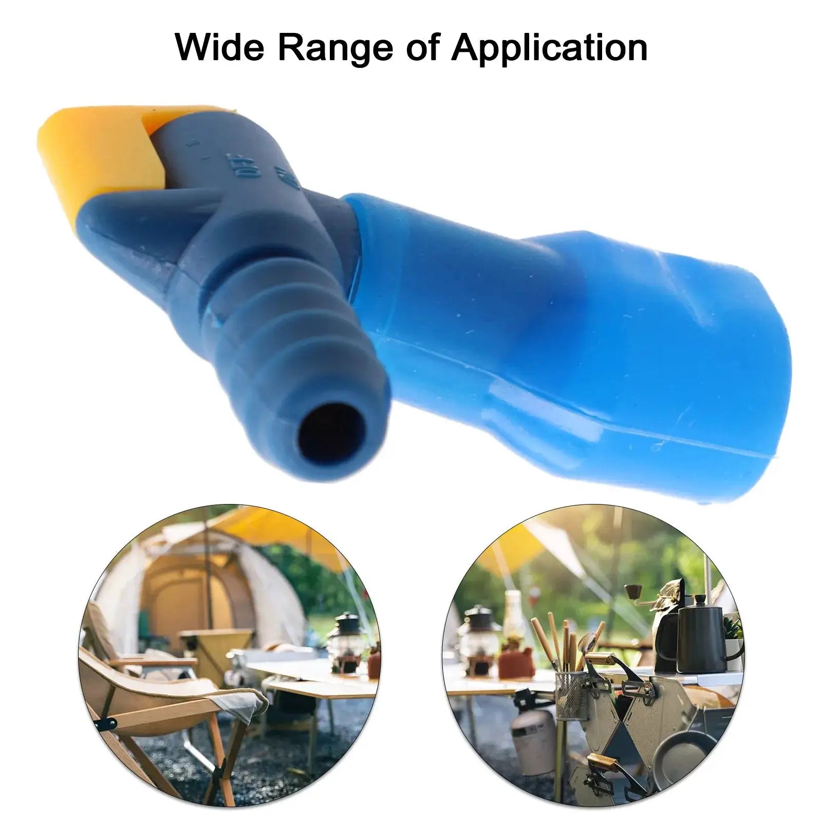 Simples Market replacement hydration bite valve blue nozzle with yellow mouthpiece