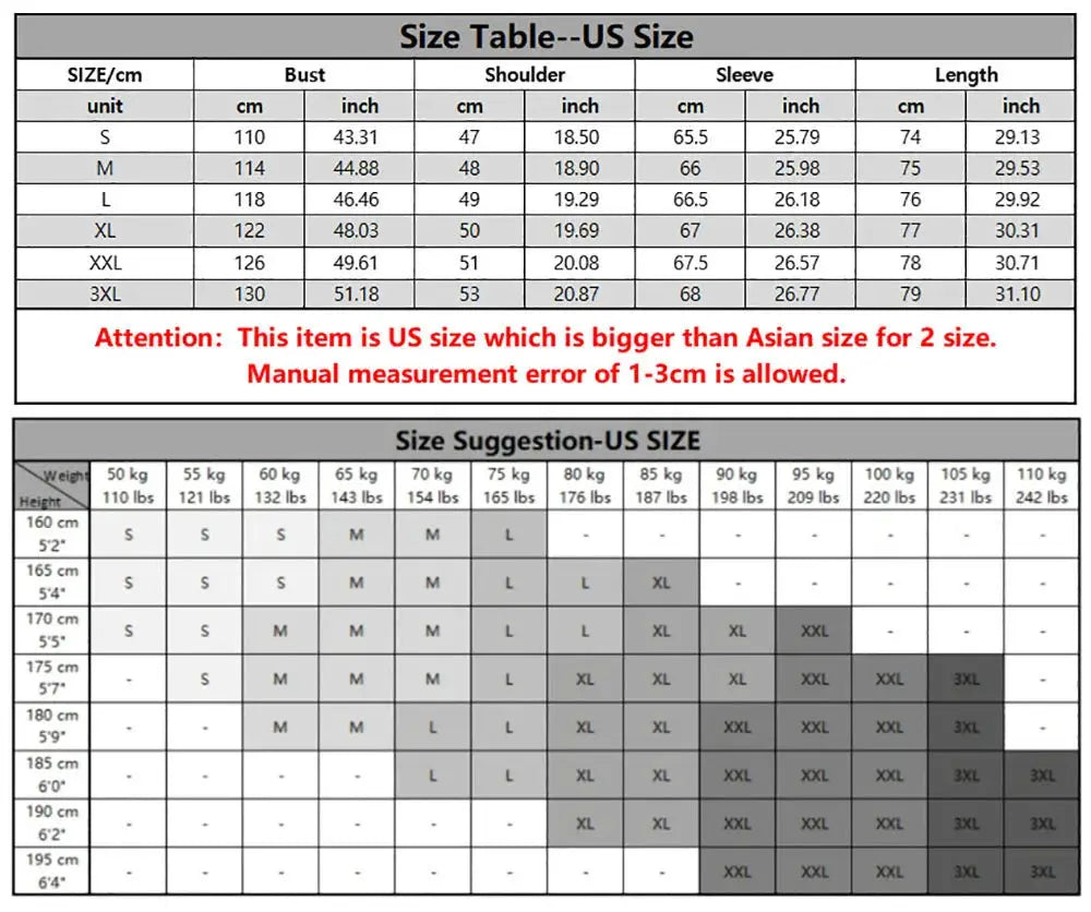 Cotton linen shirt for men by Simples Market size chart with US size table and size suggestions