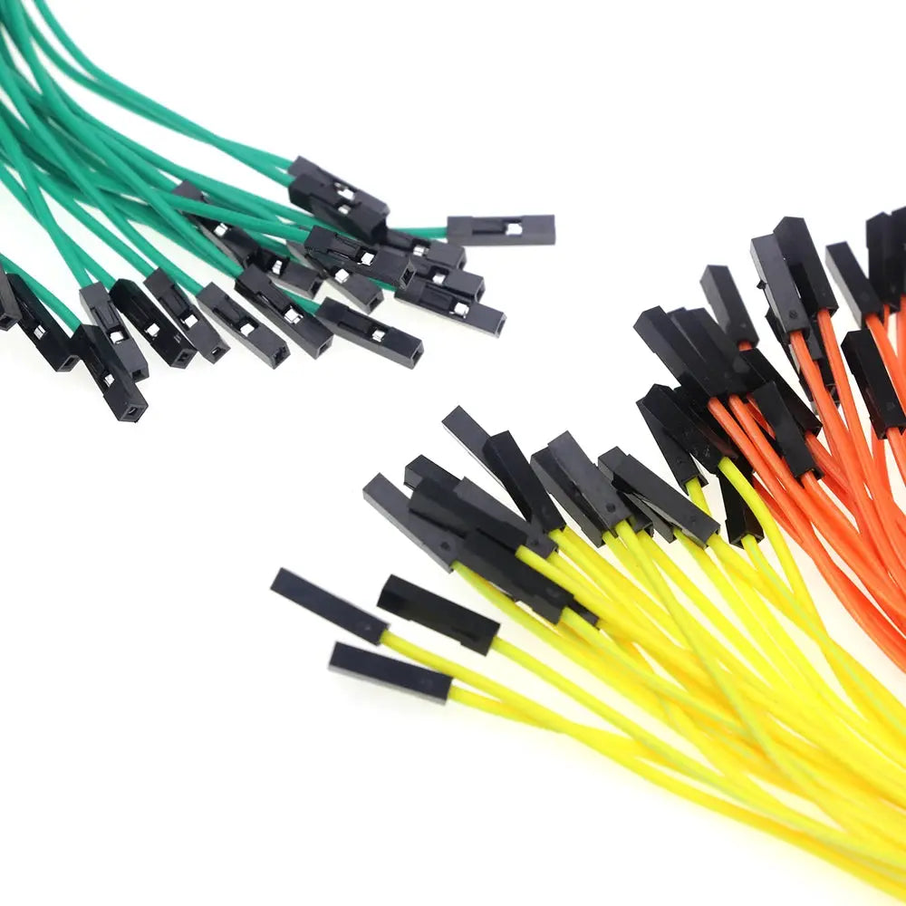50 Pcs 10 20 30 Cm 2.54mm Dupont Jumper Wires Male To Female For Arduino Breadboard Kit Color Options