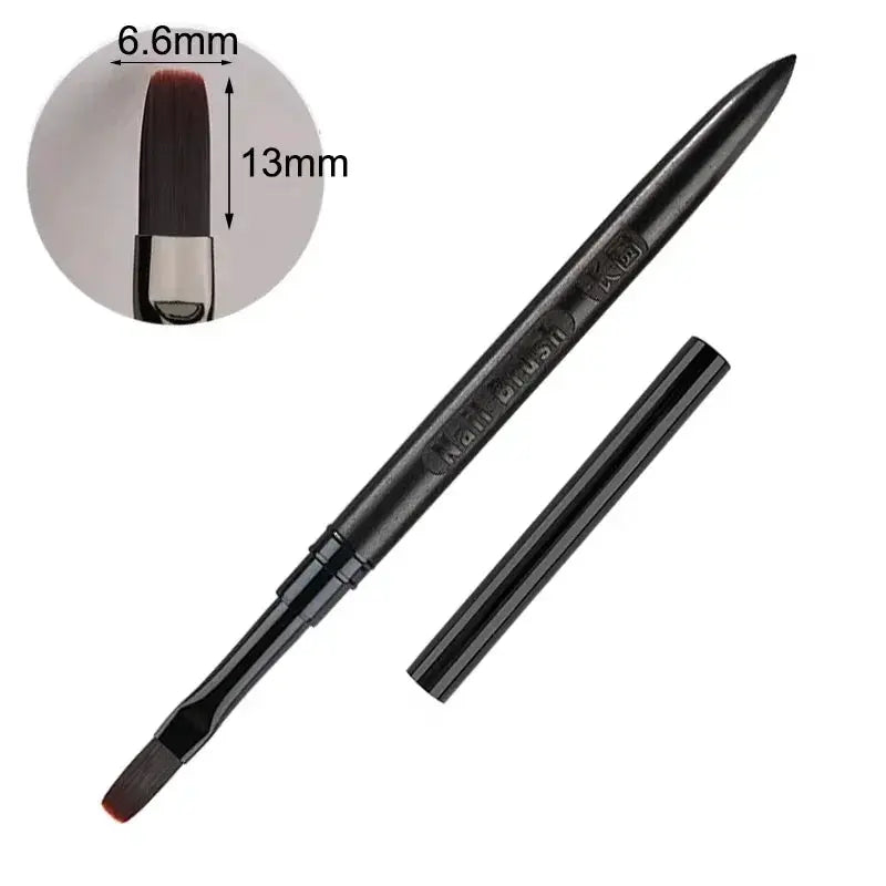 NailCraft Wood Gel Painting Brush For Gel Tip Extensions And Acrylic Builder With Precision Fine Bristles For Nail Art