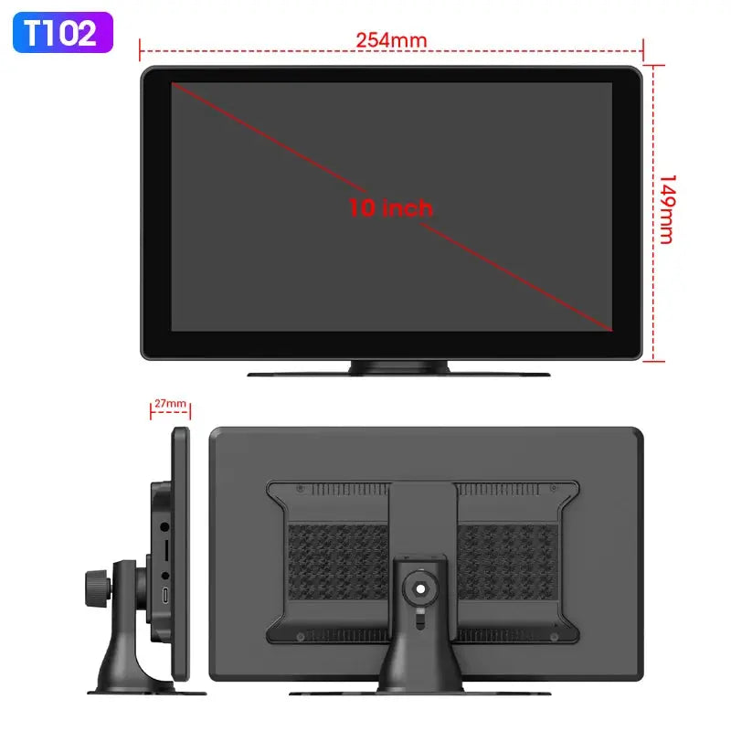 7 To 10 Inch Wireless CarPlay Android Auto Car Multimedia Receiver