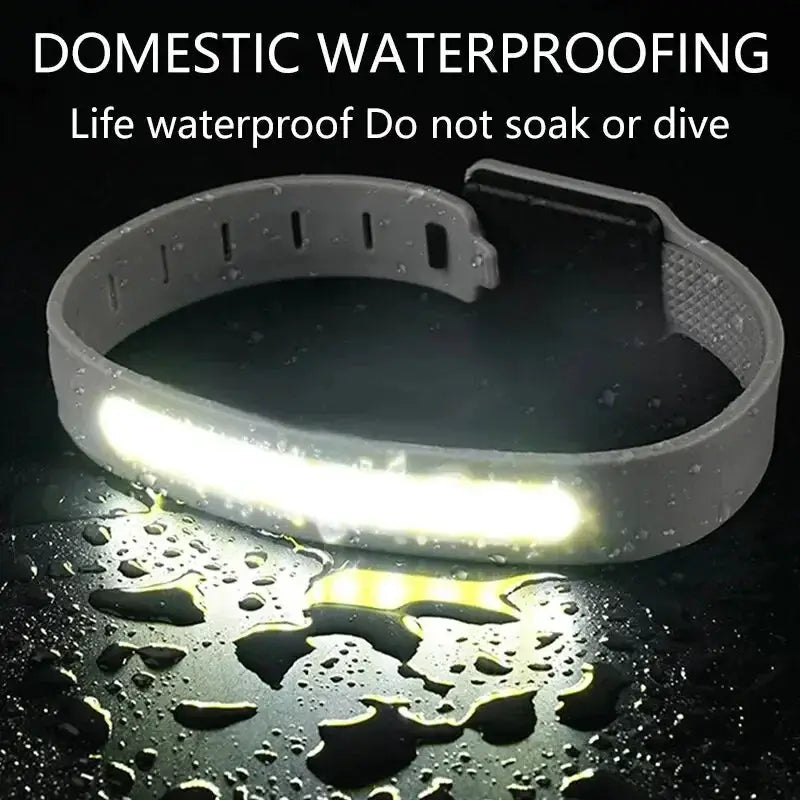 COB LED Armband Light 500LM Type C USB Rechargeable IPX4 Waterproof