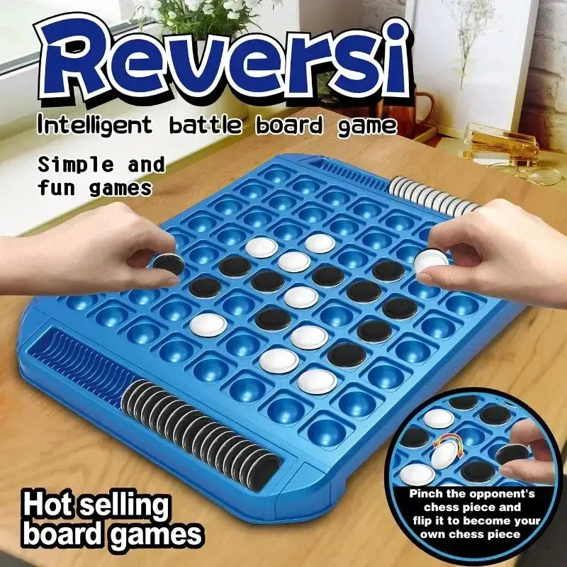Dual Side Flip Board Strategy Game For Two Players Educational Logic Training Brain Teaser Toy