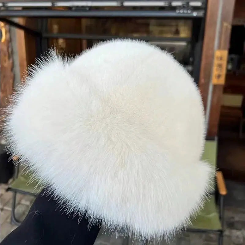 AuroraCo Womens Mongolian Style Furry Hat Korean Inspired Thickened Winter Warmth And Flattering Fit