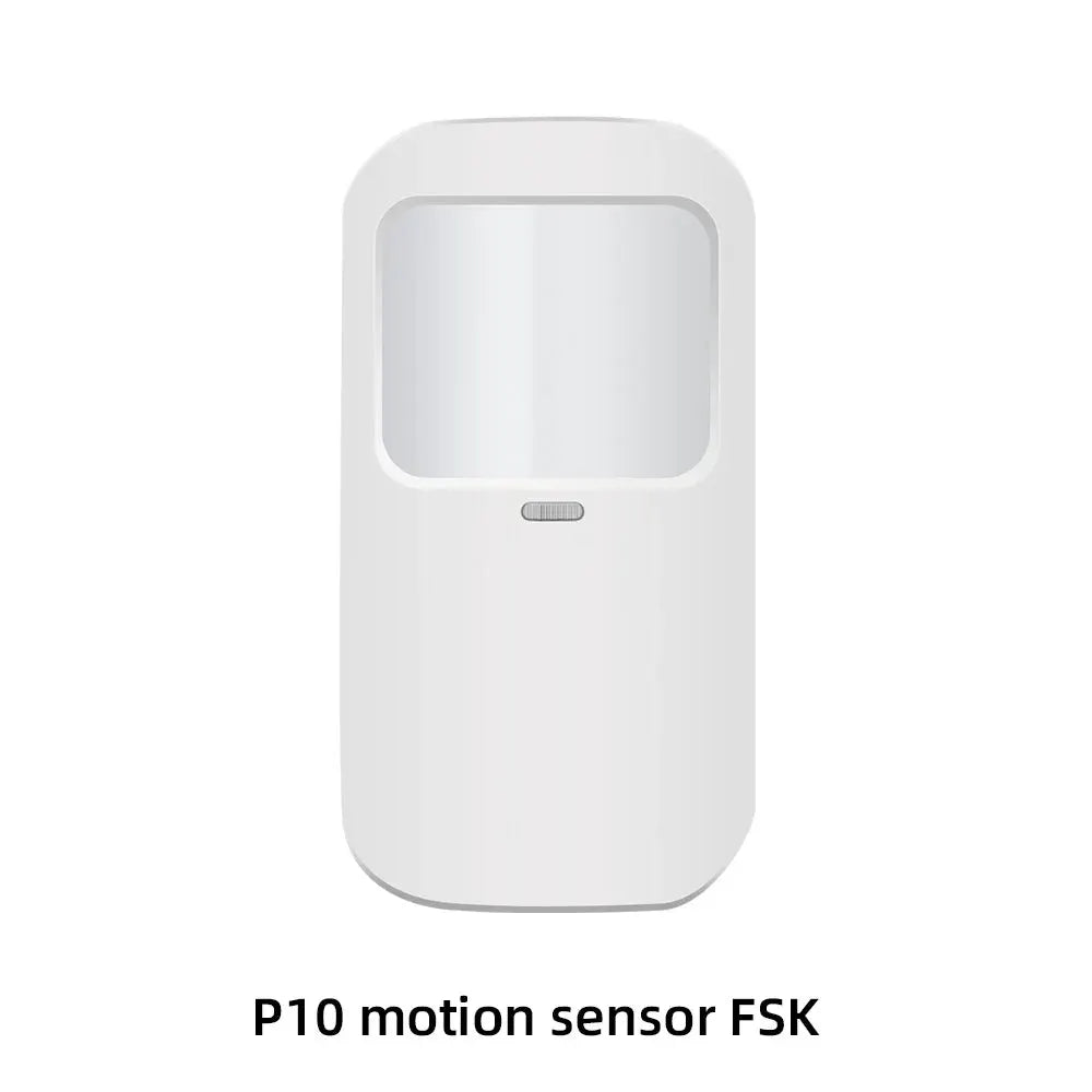 P10 motion sensor FSK white wireless motion detector
