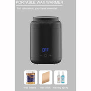 Wax warmer by Simples Market, portable black 40W wax heater with touch control; includes wax beans, wax stick, waxing spray