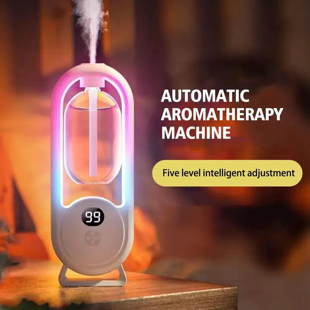 Automatic Fragrance Diffuser USB Powered Essential Oil Diffuser With Spraying And Light For Living Room And Bedroom