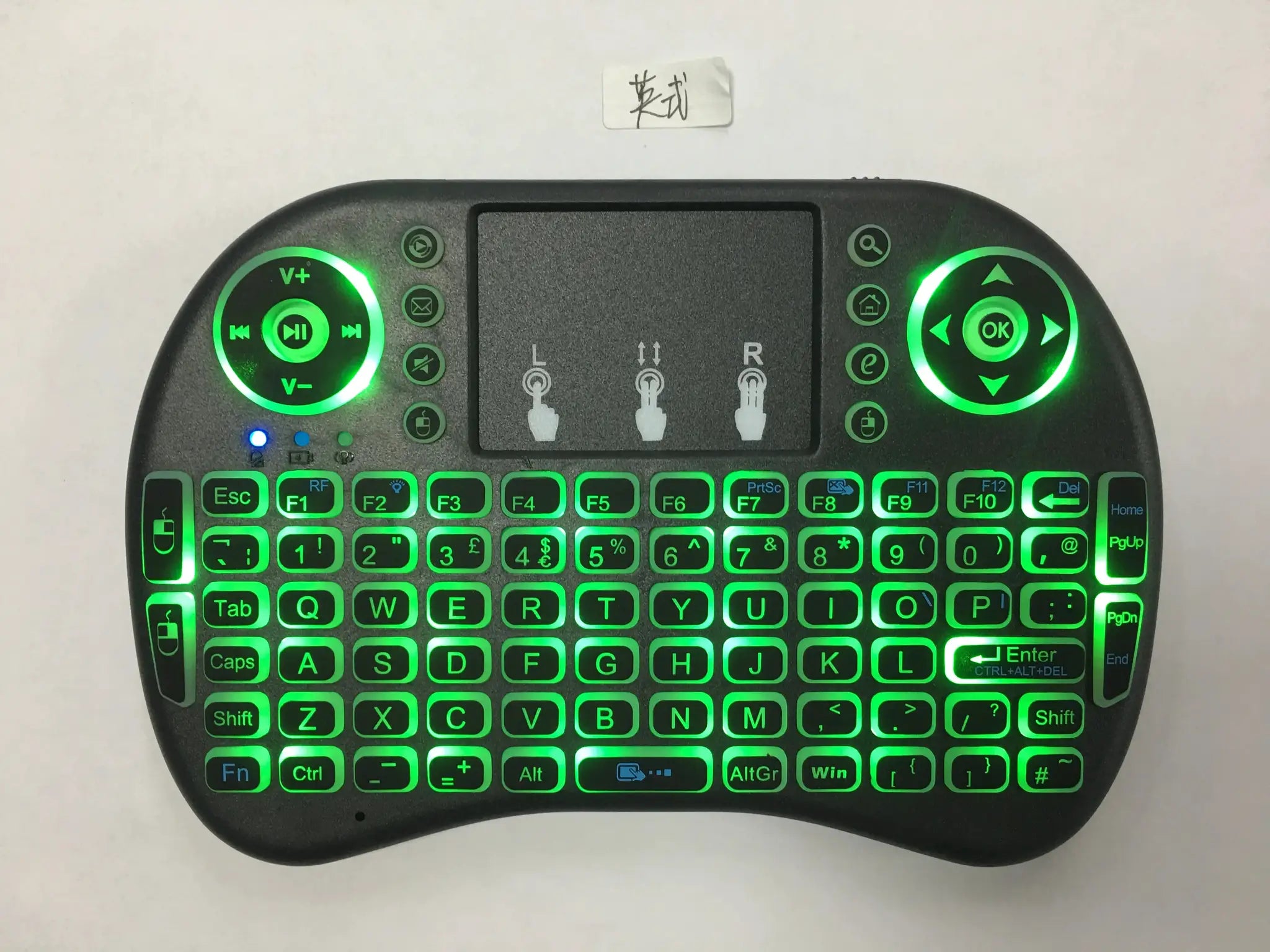 Backlit Mini Wireless Keyboard With Touchpad N RGB For PC TV Box Multi Language Spanish French Azerty Russian Portuguese