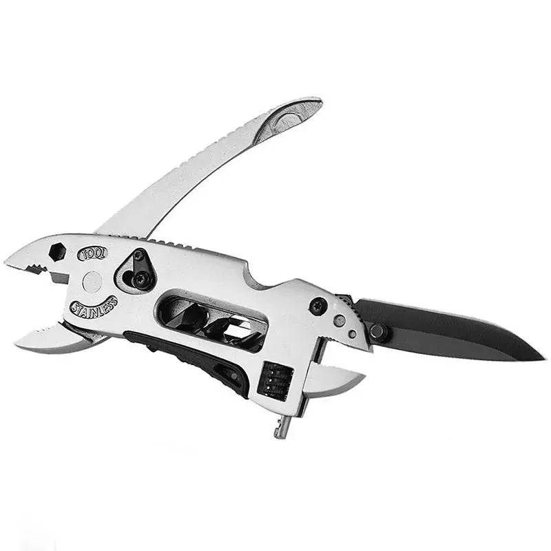 All In One Multitool Pliers Pocket Knife Screwdriver Set And Adjustable Wrench For Camping Outdoor Repair Survival
