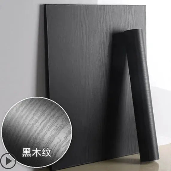 BlackWood Studio Pro Wallpaper Thickened Wood Grain PVC Self Adhesive For Cabinets Kitchens And Furniture