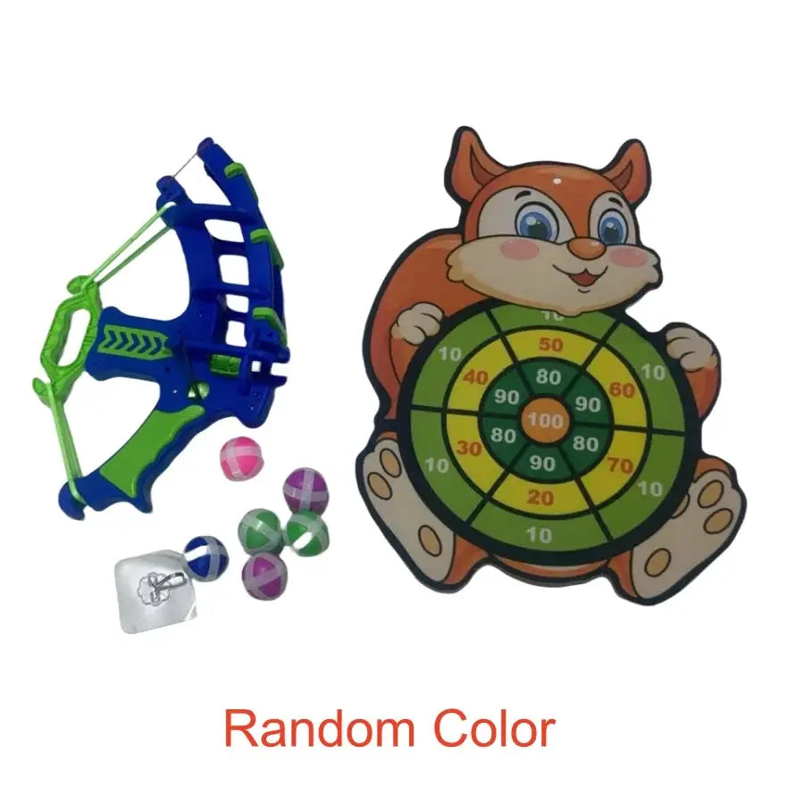 Montessori Throw Slingshot Target Sticky Ball Dartboard Children Outdoor Game Toy For Learning And Coordination