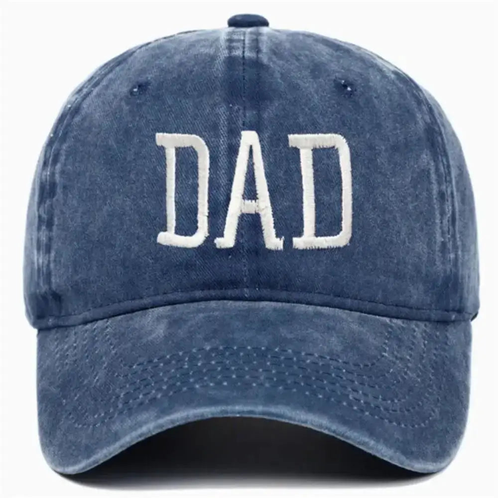 Unisex Cotton Baseball Cap With DAD And MOM Embroidery Sun Hat Breathable Outdoor Snapback